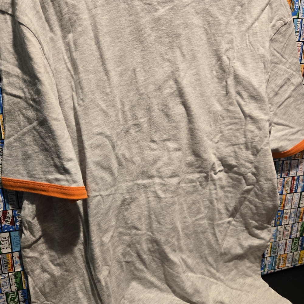 NHL Philadelphia Flyers Men’s Short Sleeve Sport Gray-Orange Shirt-Size XLarge - Picture 8 of 8